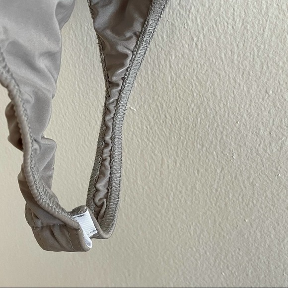 NWOT Missguided Slinky Grey Bodysuit Thong - Picture 5 of 7